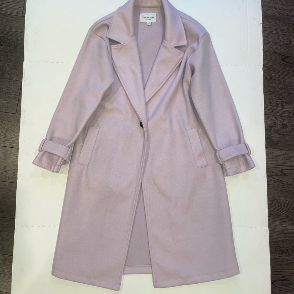 Dressed in Lala “Love of my Life” Lavender Overcoat | Size M | Haute Monde - Picture 2 of 6